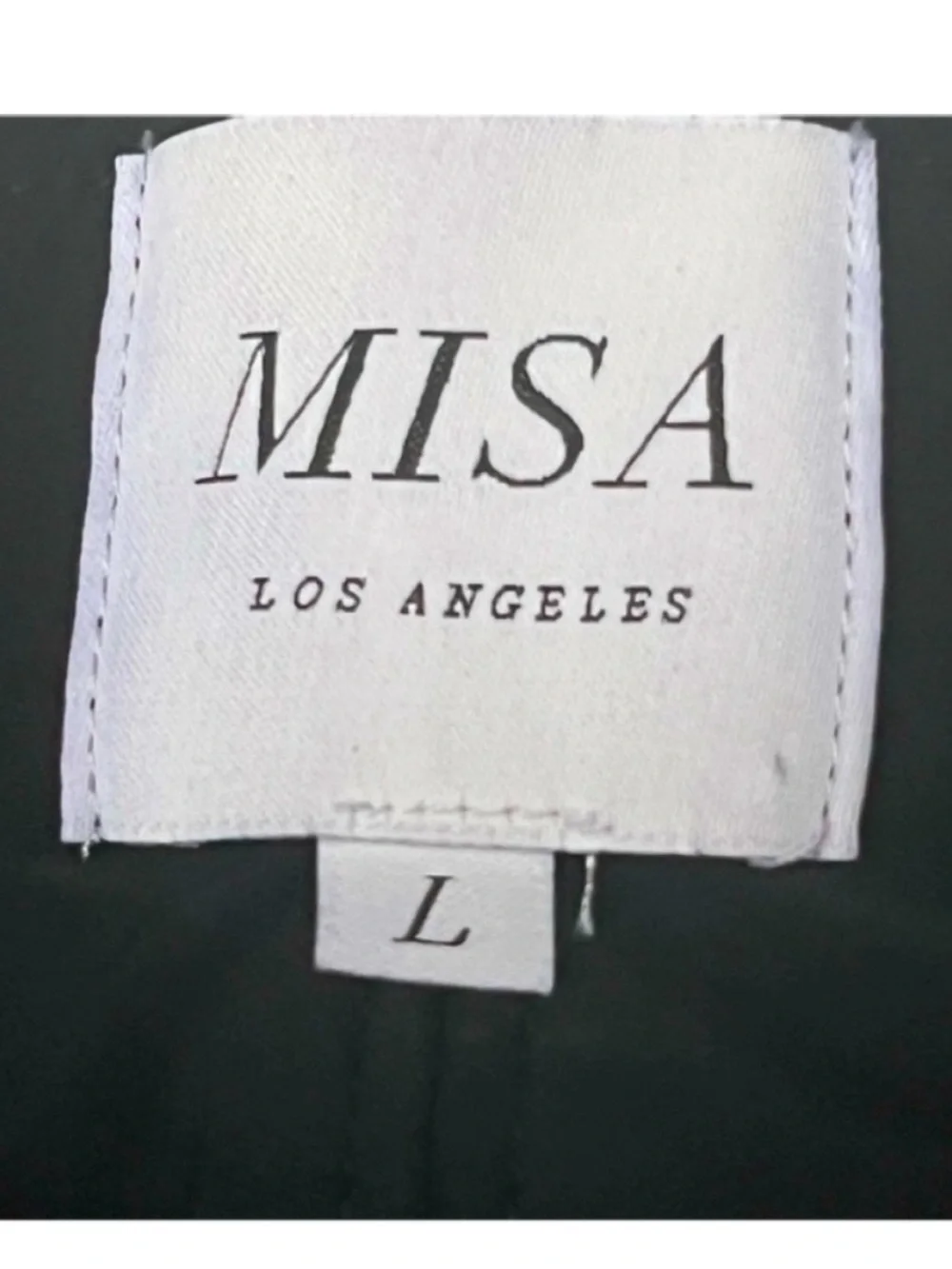 Misa Los Angeles Dalida Black Strapless Ruched Midi Skirt Size Large
